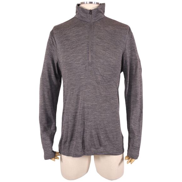 Icebreaker Men's Merino 175 Half Zip Long Sleeve Gray Sz Extra Large - Picture 1 of 9